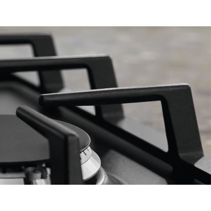 ELECTROLUX KGS7536SX - Built-in gas hob - 5 burners - L 75 x D52cm - Stainless steel - Cast iron grids