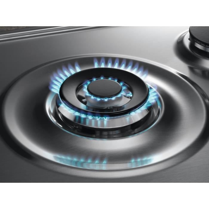 ELECTROLUX KGS7536SX - Built-in gas hob - 5 burners - L 75 x D52cm - Stainless steel - Cast iron grids