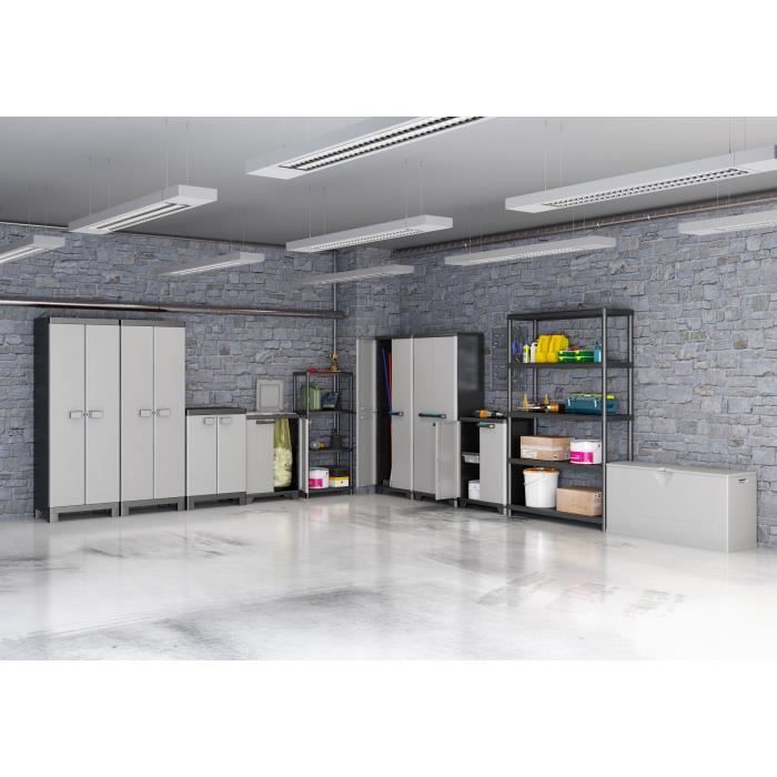 Keter | Etagere plus 60/4, Etageres, Noir, 60 x 30 x 135 cm
