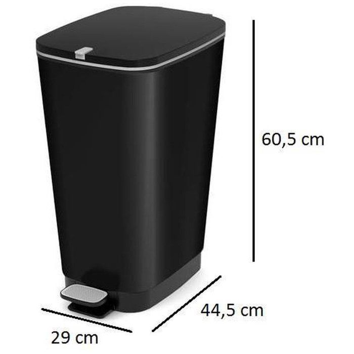 KIS Chic Bin Style Pedal Bin - L - 50 l - Black