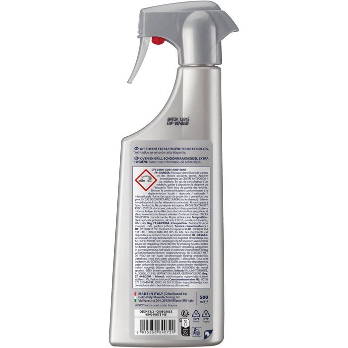 Stainless Steel Gas Hose - WPRO - TBV150 - Propane/Butane - Anti-Kink - 1.5 m