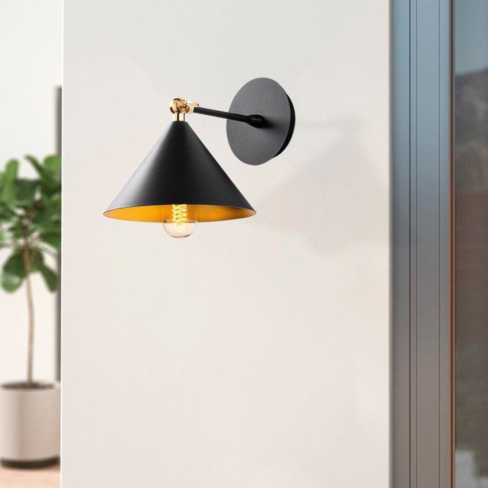 Black Wall Sconce - Industrial and Scandinavian - Metal - Trendy Design