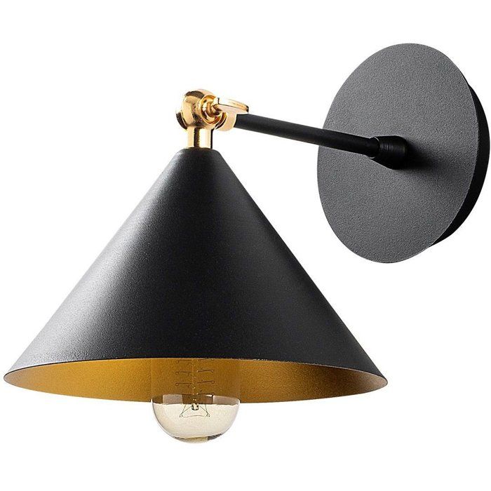 Black Wall Sconce - Industrial and Scandinavian - Metal - Trendy Design