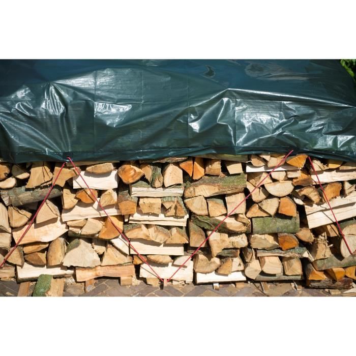 NATURE Tarpaulin for wood pile - 5 x 6 m