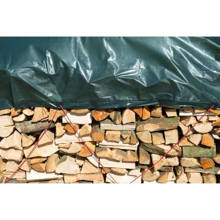 NATURE Tarpaulin for wood pile - 5 x 6 m