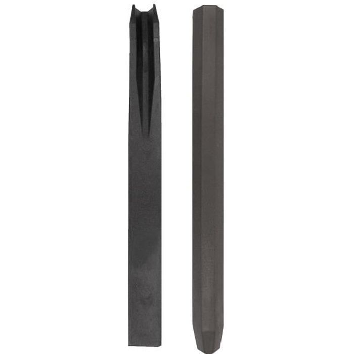 NATURE Recycled PVC stake to fix Borderfix - H 38 x 3,6 x 3,8 cm