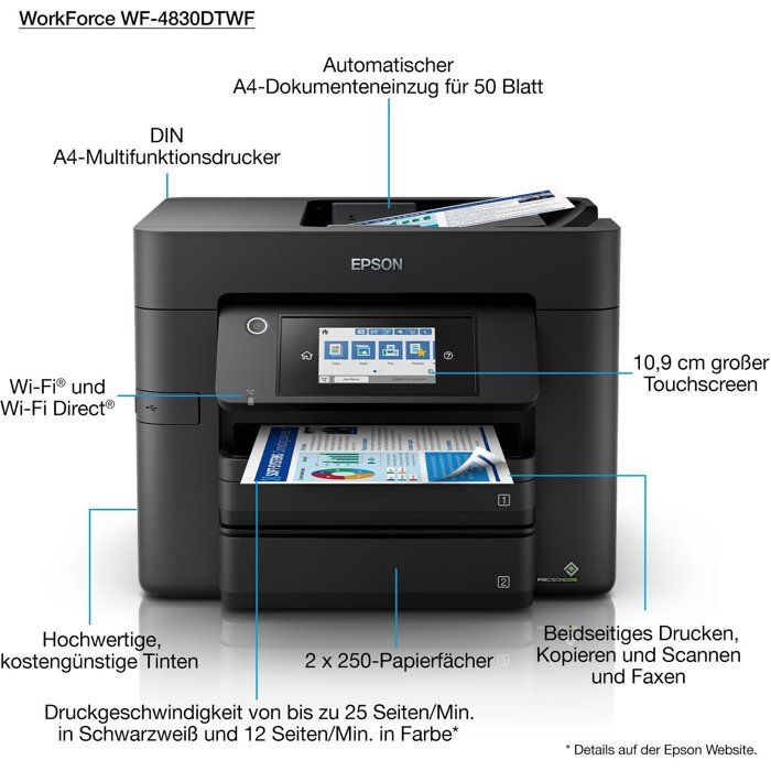 EPSON Workforce pro WF-4830DTWF Printer