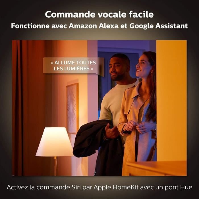 Philips Hue White & Color Ambiance, Iris lamp, Bluetooth, Black compatible, works with Alexa, Google Assistant and Apple Homekit