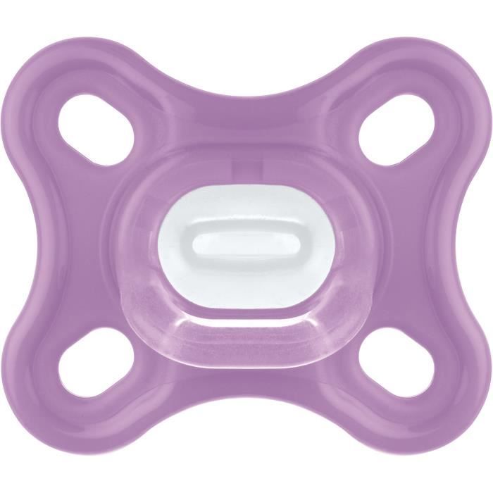 MAM Comfort Physiological Pacifier +0m Pink Set of 2 + Storage Box