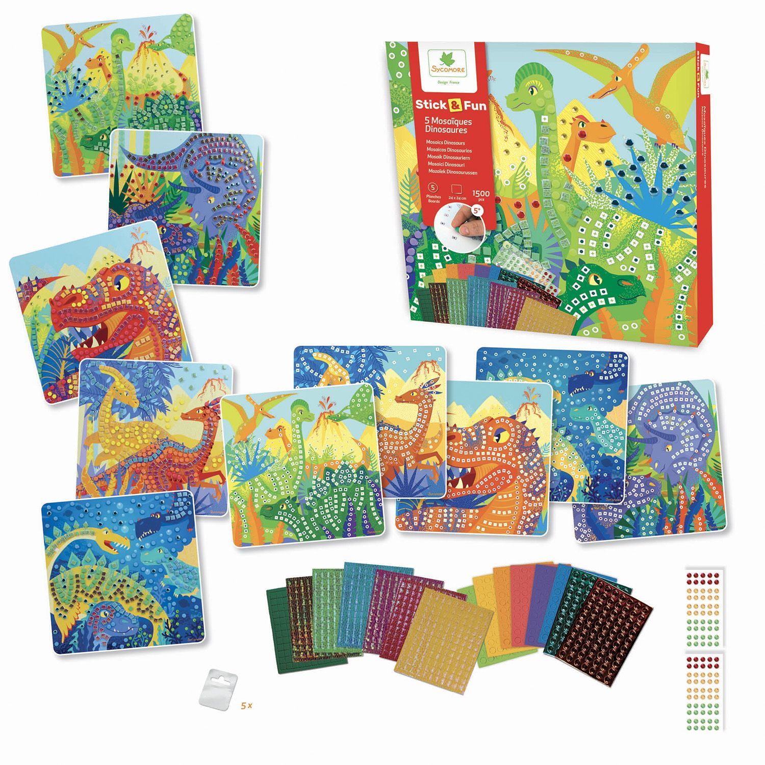 SYCOMORE -STICK'N FUN DINOSAURES