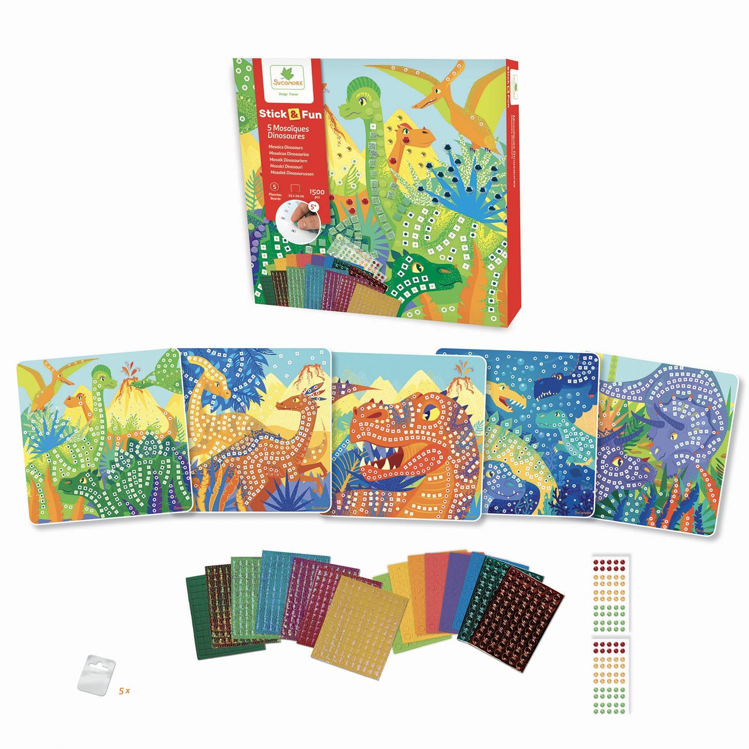 SYCOMORE -STICK'N FUN DINOSAURES