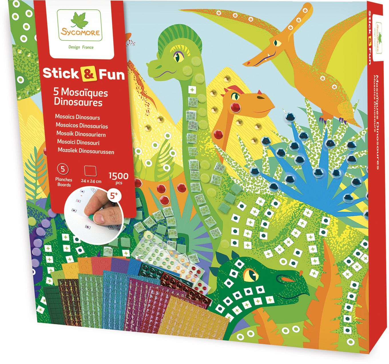 SYCOMORE -STICK'N FUN DINOSAURES