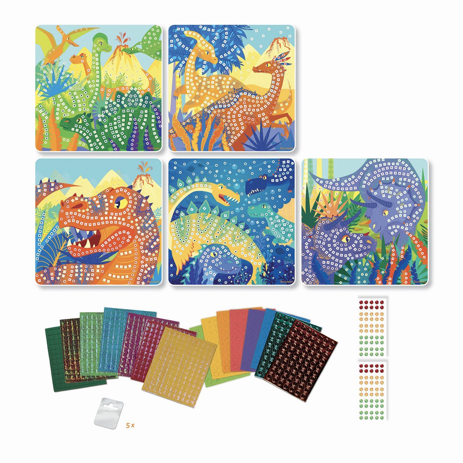 SYCOMORE -STICK'N FUN DINOSAURES