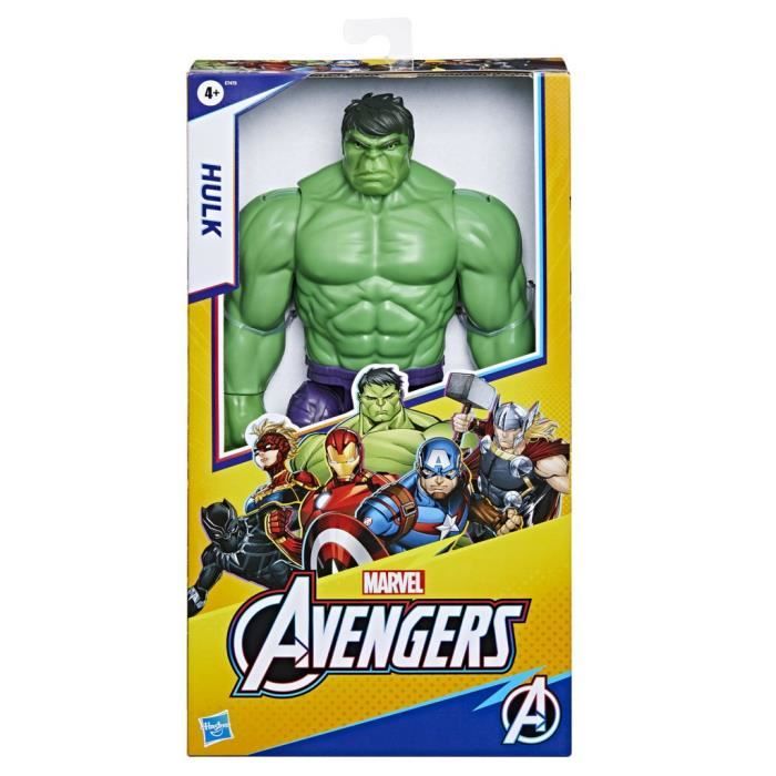 Hulk Figure 30 cm, Avengers Titan Hero Series Toy for Children from 4 Years Old, Marvel