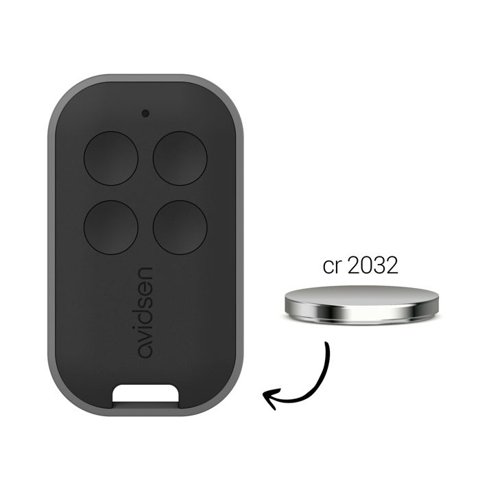 Remote control for gate motorization - AVIDSEN - Black