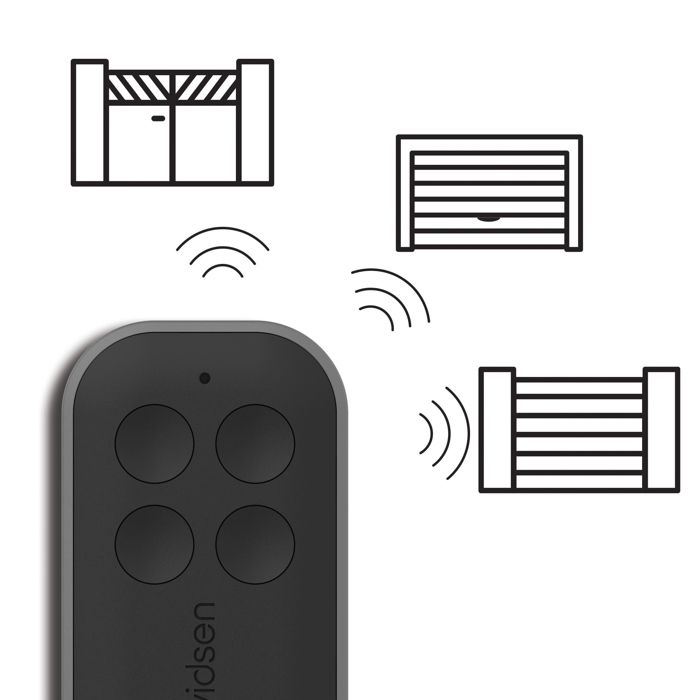 Remote control for gate motorization - AVIDSEN - Black