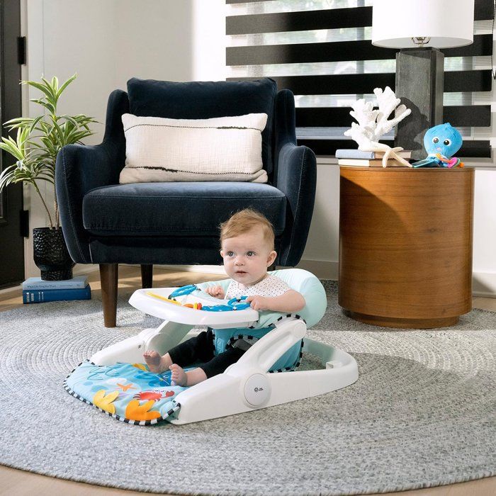 BABY EINSTEIN Sea of Support 2-in-1, floor seat sitting position, with tablet and removable toys, from 4 months
