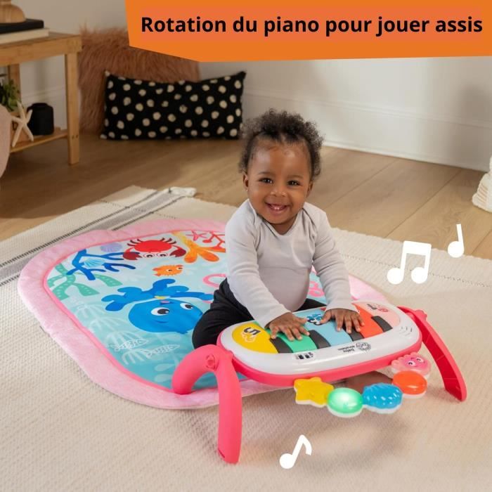 BABY EINSTEIN 4-in-1 Baby Girl Play Mat - Kickin' Tunes - Piano Toy, Arch Sensory Toys, Multilingual