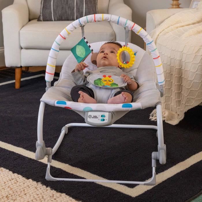 BABY EINSTEIN -DEAN- 3-in-1 evolving baby rocker, Melodies and vibrations, 3 positions, removable toy arch, 0-30 months