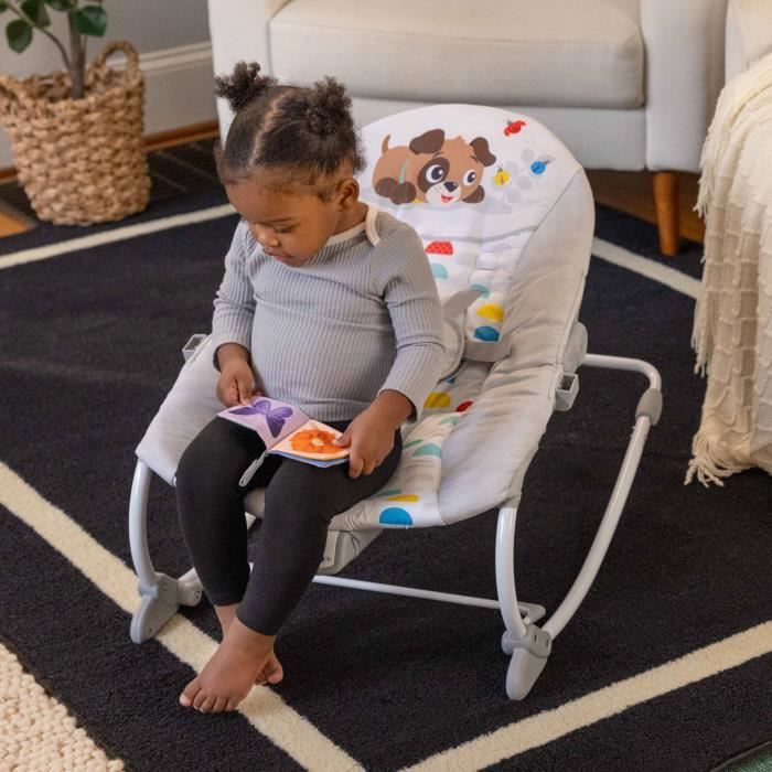 BABY EINSTEIN -DEAN- 3-in-1 evolving baby rocker, Melodies and vibrations, 3 positions, removable toy arch, 0-30 months
