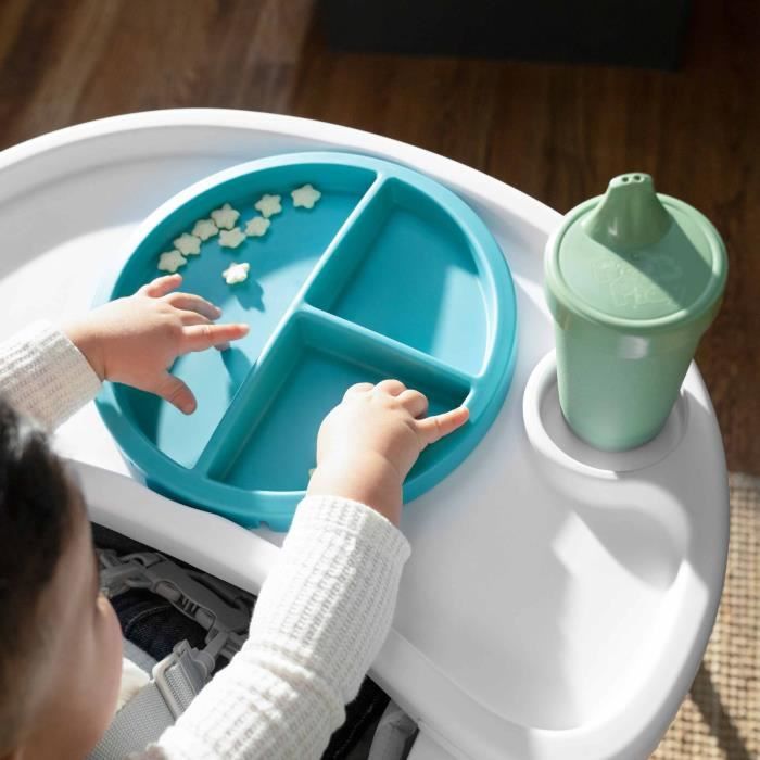BABY EINSTEIN NEPTUNE High chair for babies from 6 months to 3 years old, including: water mat, safety plate, tray and storage pocket