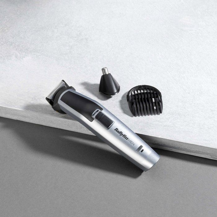 BABYLISS MT726E Multifunction 8 in 1 Cordless Titanium trimmer - 60min autonomy - 3 interchangeable accessories - Washable heads