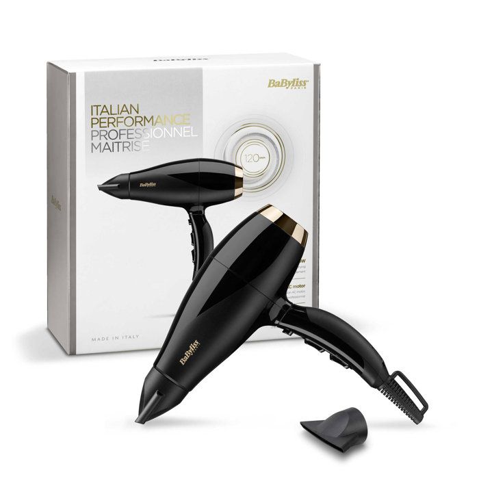 BABYLISS 6714E - Hair dryer Super Pro 2300W - 3 temperatures / 2 speeds - 120 km / h air speed - Cold air button