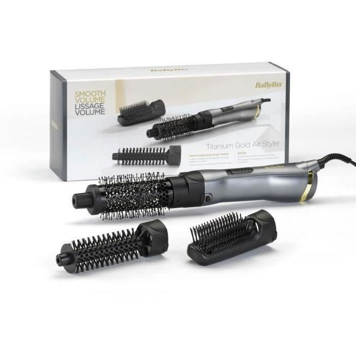 Titanium Gold Blow Dry Brush - BABYLISS - AS85TE - for natural styling and smoothing