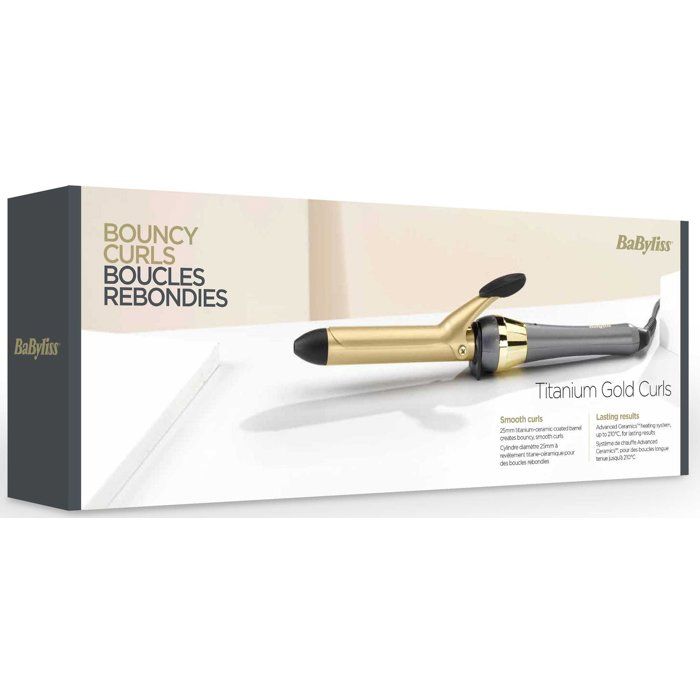 Berry Crush Tong Curler - BABYLISS - 2524PE - 25 mm barrel - Titanium-ceramic - 150°C to 210°C