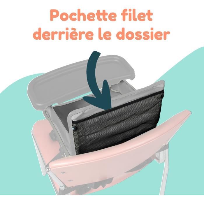 BAMBISOL - Portable Baby Booster Convertible into Child Chair - Removable Tablet, Quick and Compact Folding, Carry Bag