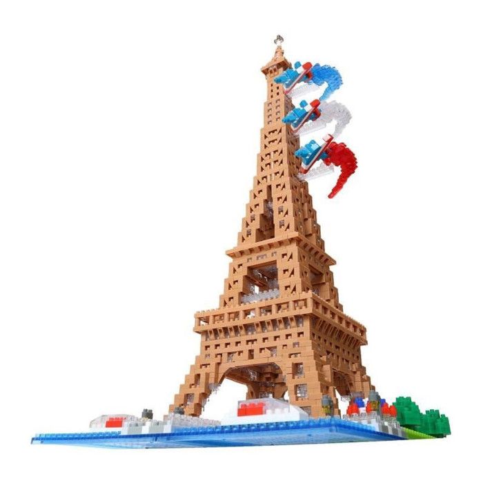 Nanoblock - Bandai - NB057 - Eiffel Tower - 500 pieces - DIY - Ages 8 and up