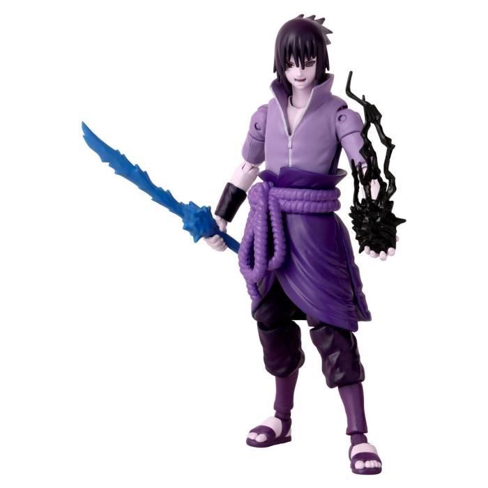 BANDAI Anime Heroes - Naruto Shippuden - Anime heroes 17 cm action figure - Sasuke Uchiha Rinnegan/Mangekyo Sharingan