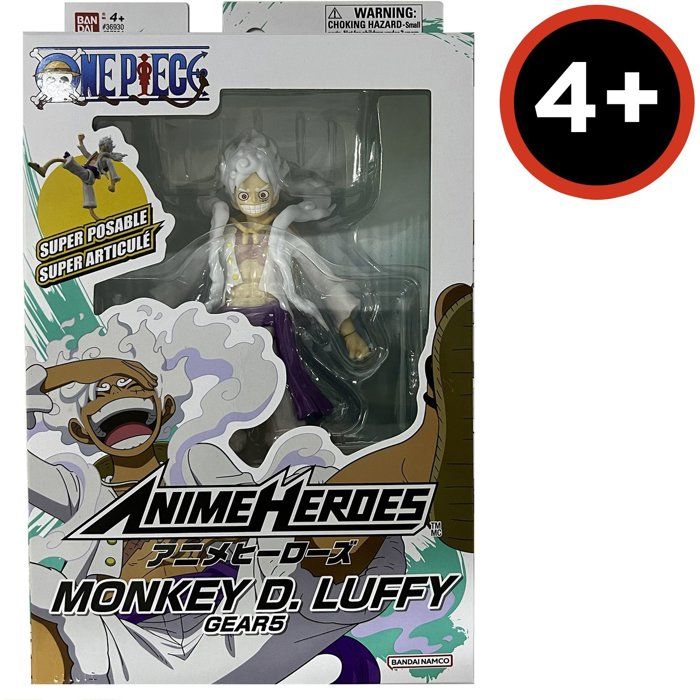 Figurine One Piece - BANDAI - Anime Heroes - 37054 - Luffy Gear 5 - 17 cm