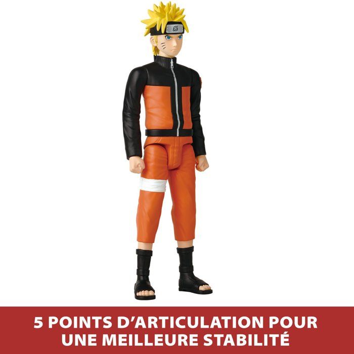 Large articulated figure - BANDAI - Anime Heroes - Naruto Shippuden - Anime Heroes Mega Figure 30 cm - Naruto Uzumaki
