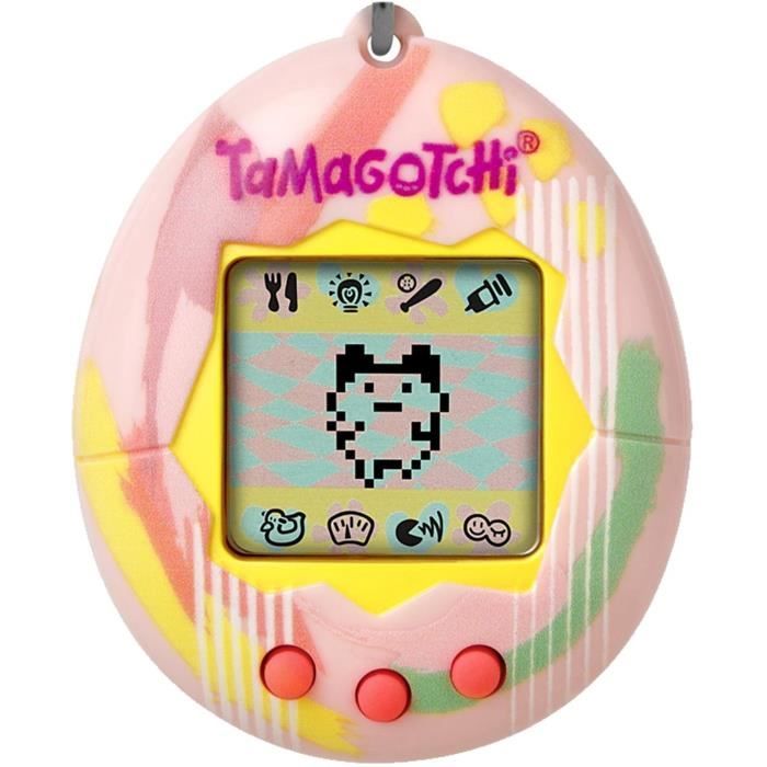 Bandai - Tamagotchi - Original Tamagotchi - Art Style - Virtual Electronic Pet with Screen, 3 Buttons and Games - 42883