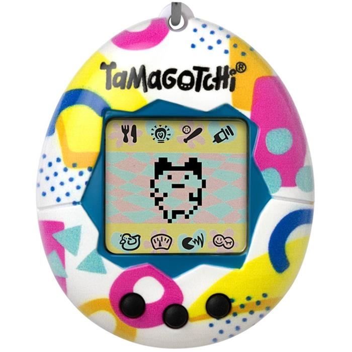 Tamagotchi - BANDAI - Original Tamagotchi - Memphis Style - virtual electronic pet with color screen, 3 buttons and games