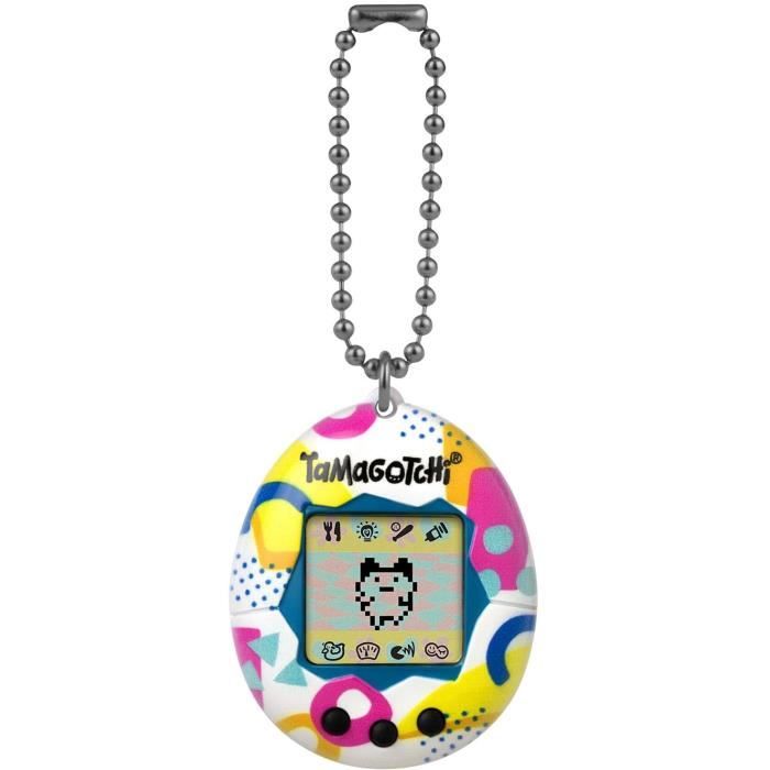 Tamagotchi - BANDAI - Original Tamagotchi - Memphis Style - virtual electronic pet with color screen, 3 buttons and games