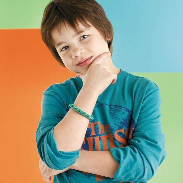 Bandai - Rainbow Loom Mega Combo Set - Bracelet Making - Loom with 5600 Elastics - Charms and Beads - CD00101