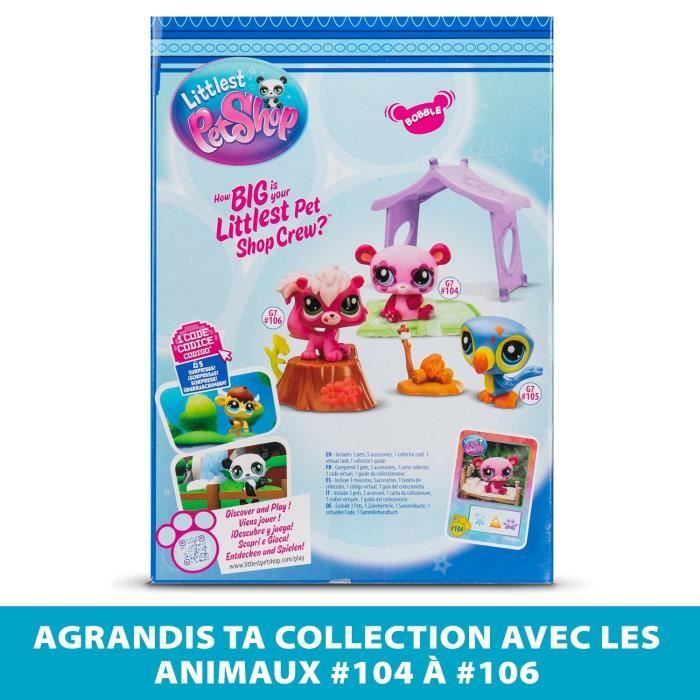 Pack a theme 3 Pets - BANDAI - Littlest Pet Shop Camping - Animals and accessories