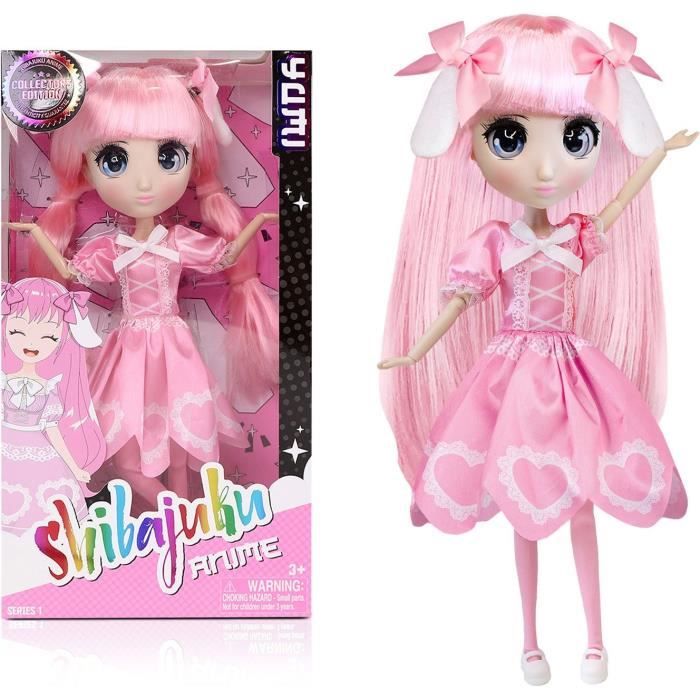 Large Kawai Japanese Style Doll 30 cm - Yumi Doll - BANDAI - Official Shibajuku Anime License