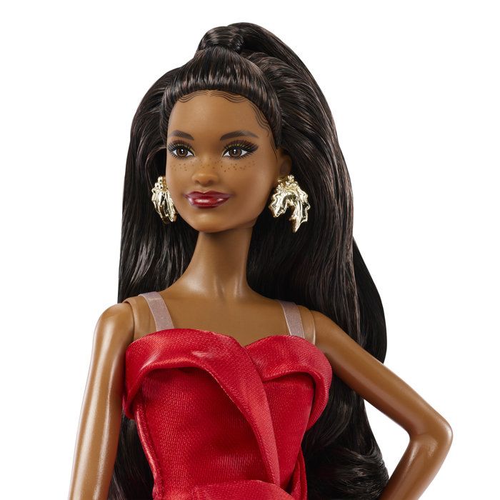 Doll - BARBIE - Happy Holidays Brunette JJX66 - Special Edition - Festive Outfit - Collection