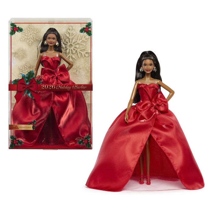 Doll - BARBIE - Happy Holidays Brunette JJX66 - Special Edition - Festive Outfit - Collection