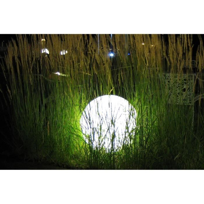 LUMISKY - Wired outdoor LED light ball - white BOBBY - Ø60cm E27 base