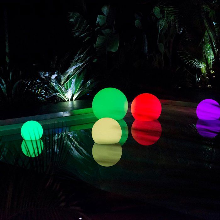 LUMISKY - Floating LED wireless light ball - multicolored dimmable BOBBY - Ø50cm with remote control and induction base