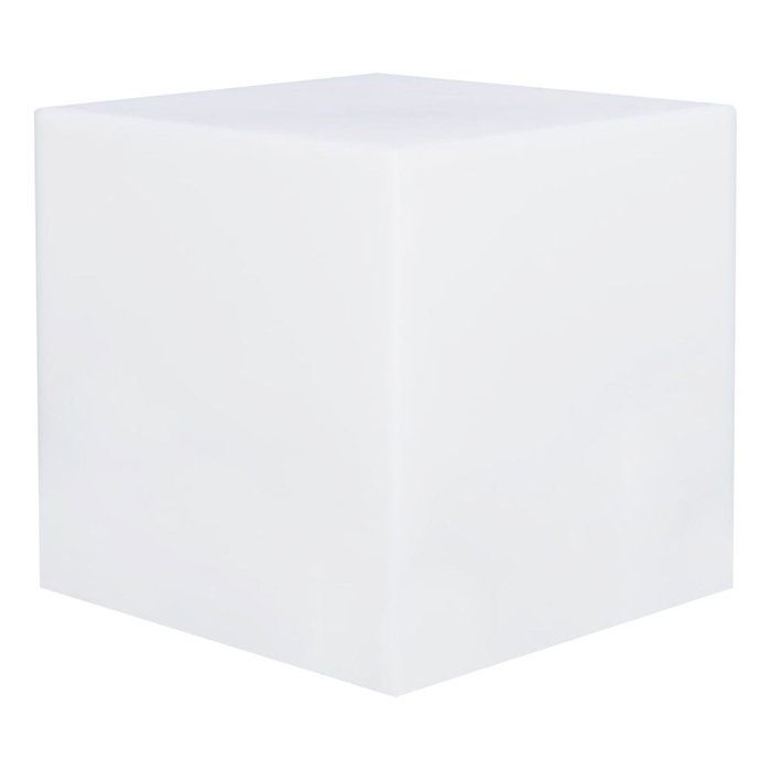 LUMISKY - Luminous cube stool wireless LED - multicolored dimmable CARRY - 40cm with remote control and induction base