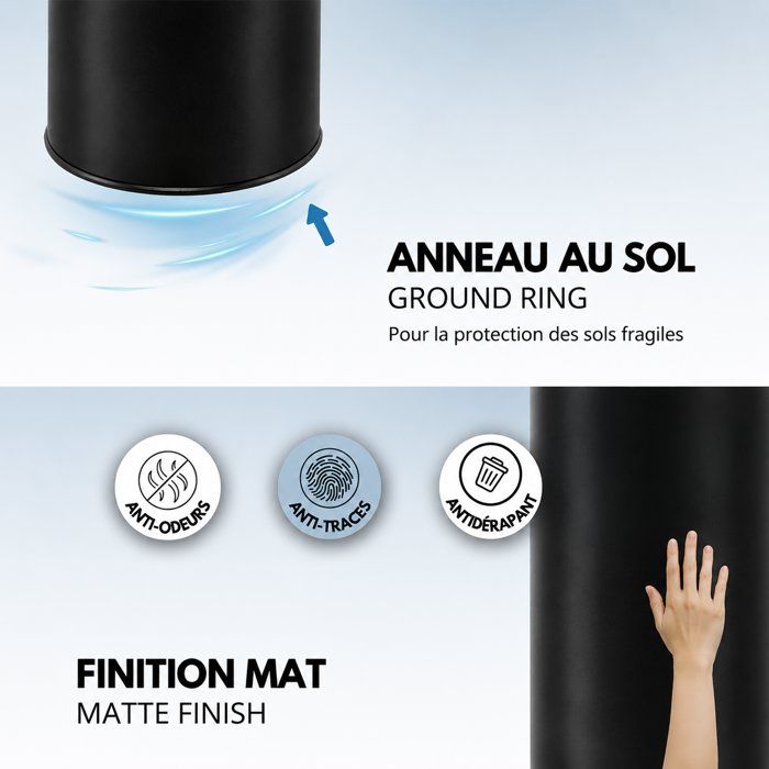 KITCHEN MOVE Automatic trash can 42L BLACK