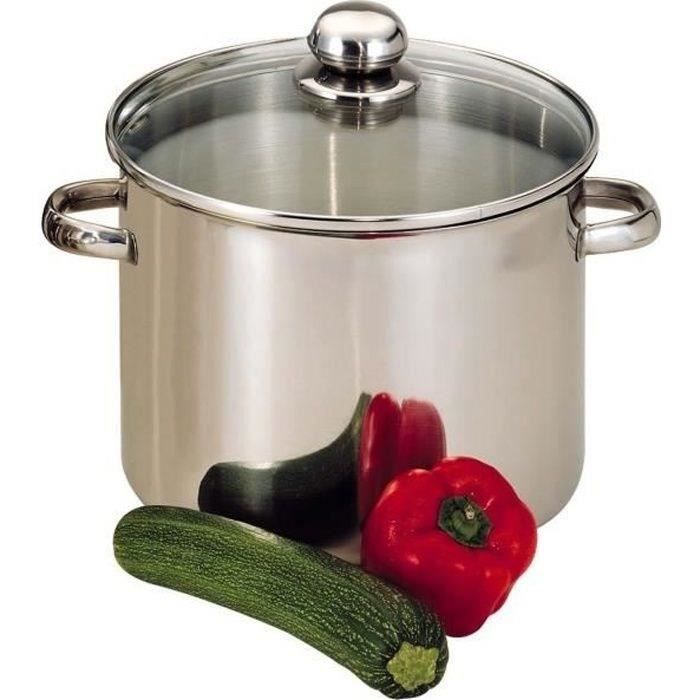BAUMALU Catering stainless steel + glass lid - 26 cm