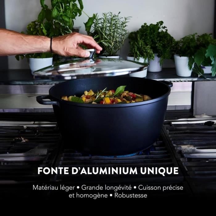 Tall slow cooker - BAUMALU - 384942 - Ceramic interior - With lid - 36 cm