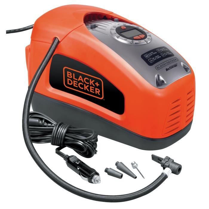 BLACK & DECKER Programmable compressor 12 V / 220V 11 bar