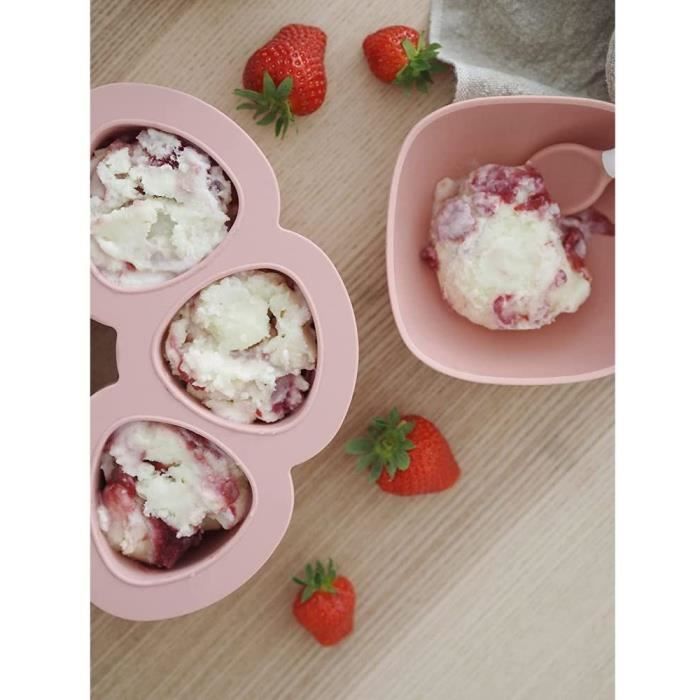 BEABA Multiportions silicone 6x90 ml pink